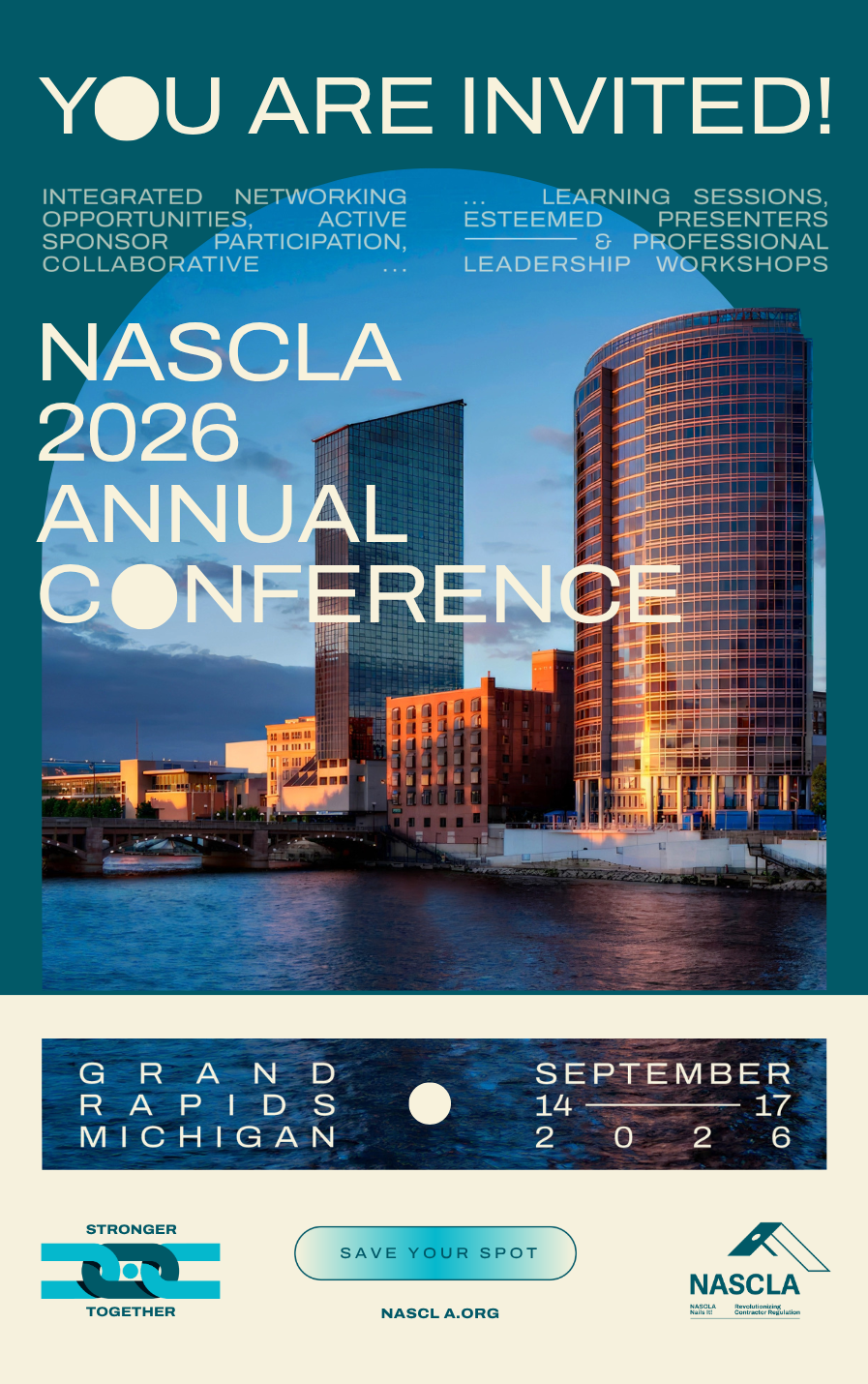 Register for the NASCLA 2026 Annual Conference in Grand Rapids, Michigan.